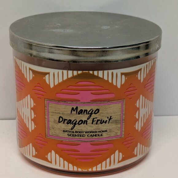 NEW! Bath & Body Works Mango Dragon Fruit - 3-Wick Jar Candle - Picture 1 of 3